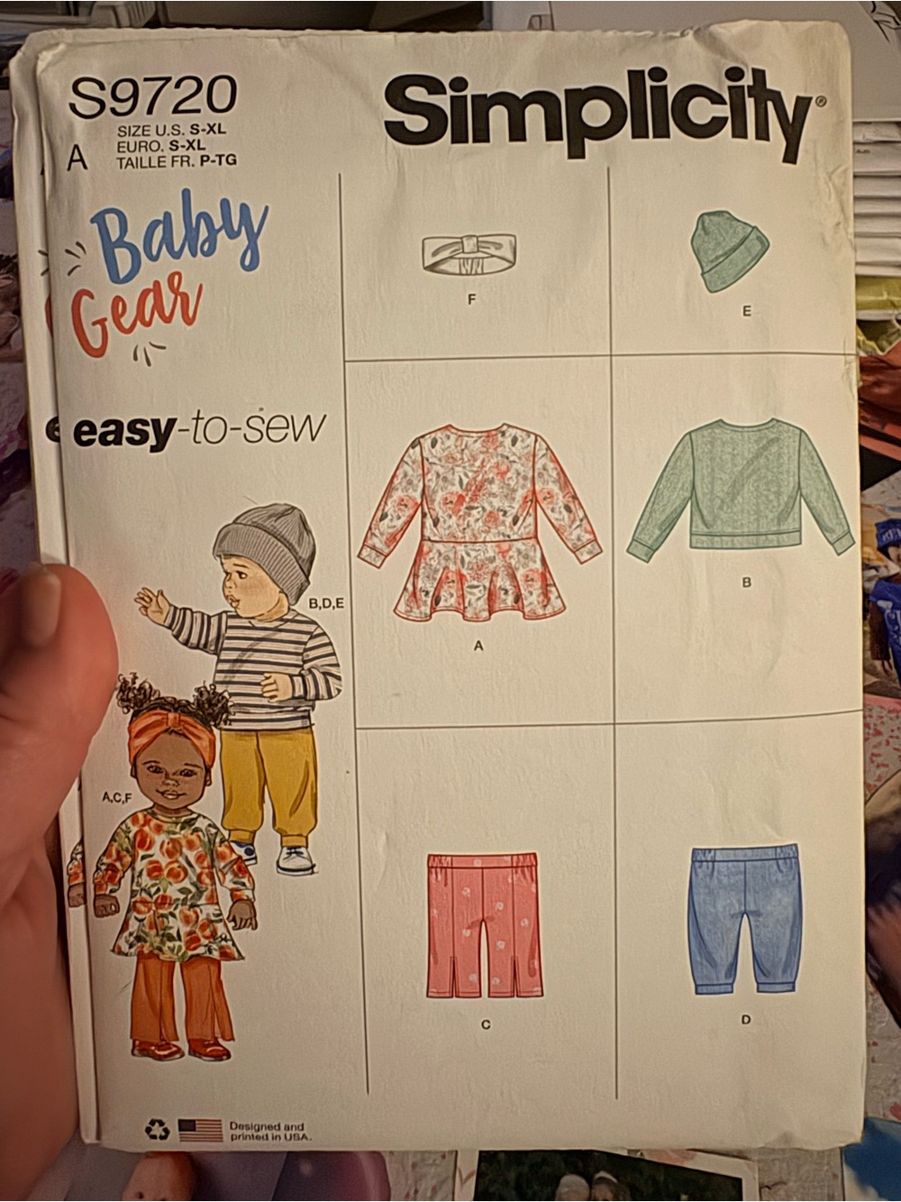 BN UNCUT SIMPLICITY 9720 A SEWING PATTERNS BABIES EASY TO SEW